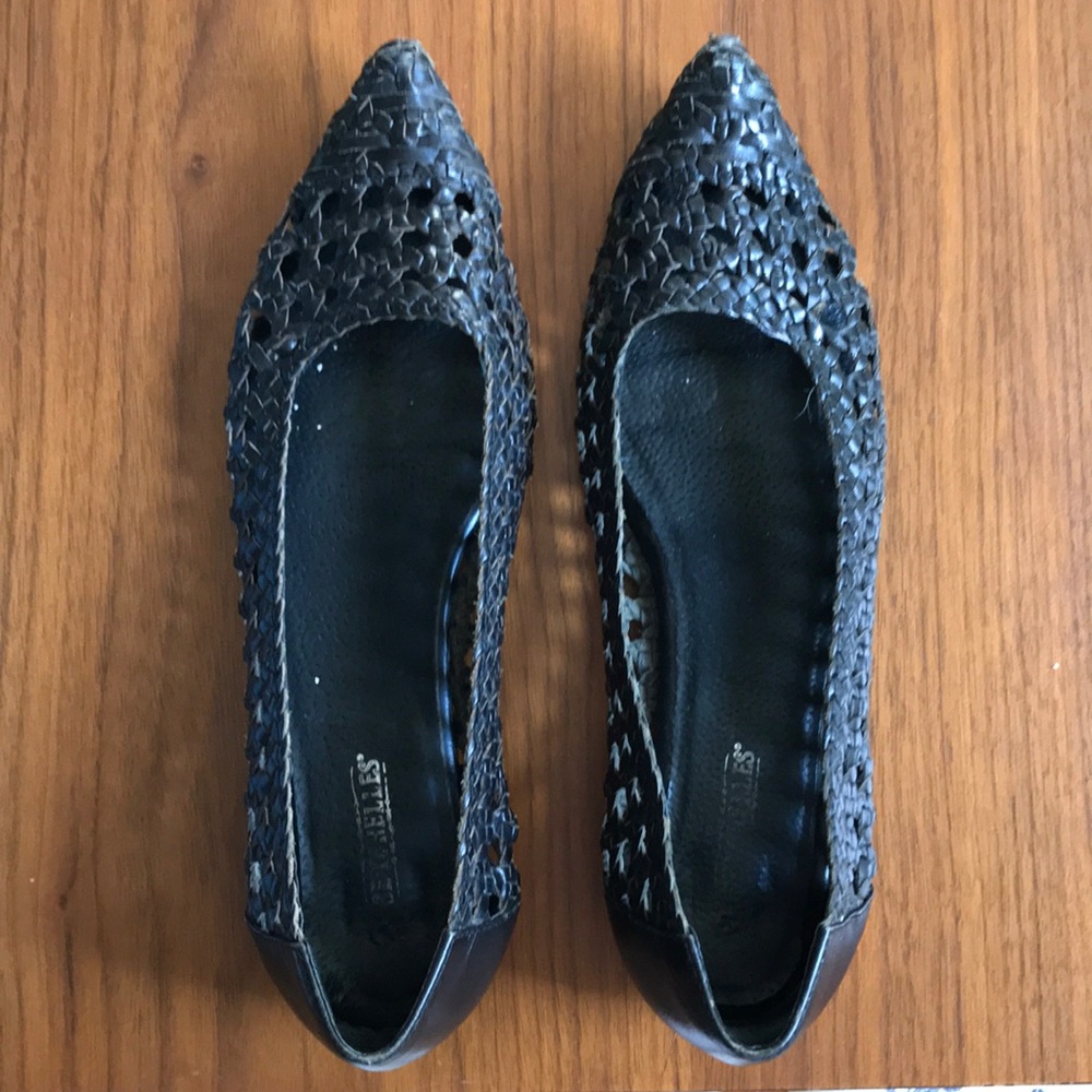 Seychelles leather woven flat